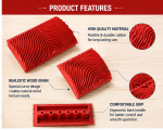 Wood Graining DIY Tool Set – 2pcs Wood Grain Pattern Roller & Brush - Image 4
