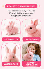Realistic Plush Bunny – Ultra-Soft Lifelike Rabbit Plush Toy - Image 5