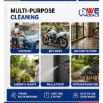 Rechargeable Cordless High Pressure Washer Gun with Battery & Accessories - Image 4
