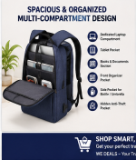 Travel Laptop Backpack – Water Resistant, Anti-Theft & USB Charging Business Backpack - Image 4