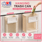Hanging Kitchen Trash Can – Foldable Wall-Mount Cupboard Bin