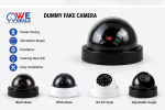 Dummy Fake Camera – Dome Security Camera with Flashing Red LED - Image 2