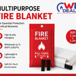 Fire Emergency Blanket – Fiberglass Fire Suppression Blanket 1.0m x 1.0m