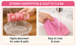 20PCS Microfiber Cleaning Cloth Tissue Box – Strong Absorbent Quick-Dry Reusable Cleaning Wipes for Kitchen, Home & Car - Image 2