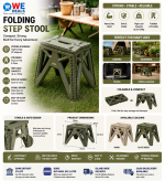 Folding Step Stool – Portable Heavy Duty Foldable Stool for Home, Camping & Travel - Image 2