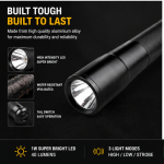 Waterproof LED Flashlight – Super Bright Aluminium Alloy Torch | IPX6 Outdoor Emergency Light - Image 3