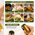 100ml Oil Sprayer for Cooking – Glass Oil Spray Bottle for Air Fryer, Baking & Grilling - Image 3